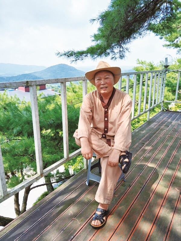 투병 중 유식을 취하고 있는 규당 나상문