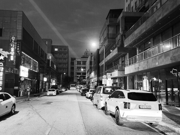 혁신도시 밤거리 현장